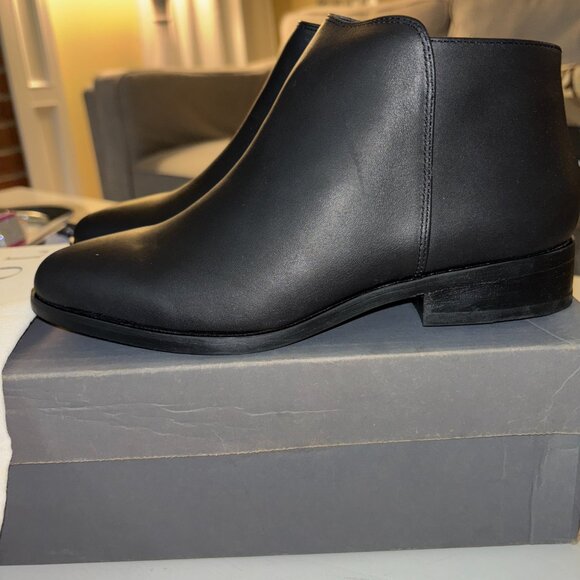 NIB | Nisolo Lana Leather Zip Up Ankle Boot Black Rubber Size 6 - Picture 10 of 10